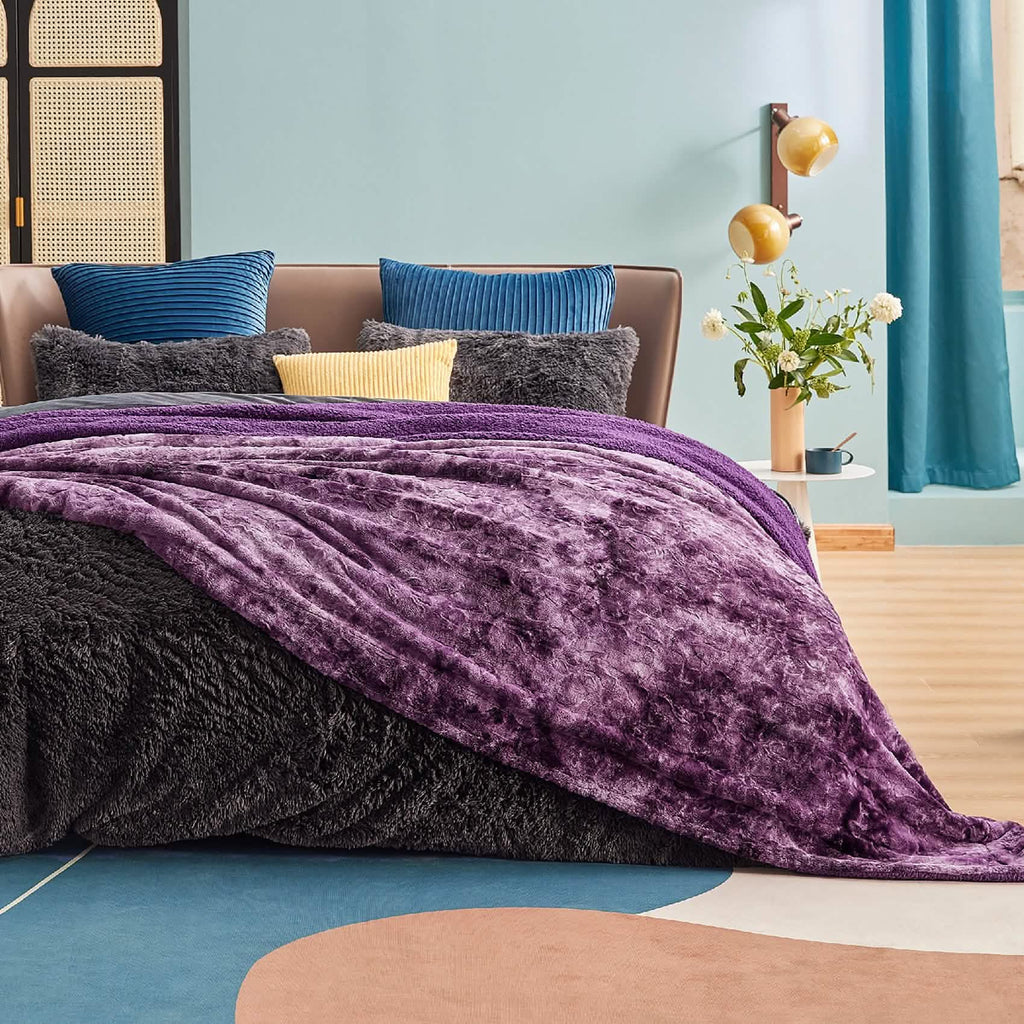 Cozy Throw Blanket, Faux Fur Sherpa Fleece for Sofas, Beds and Relaxing at Home, 4 Sizes and 10 Colors image 35