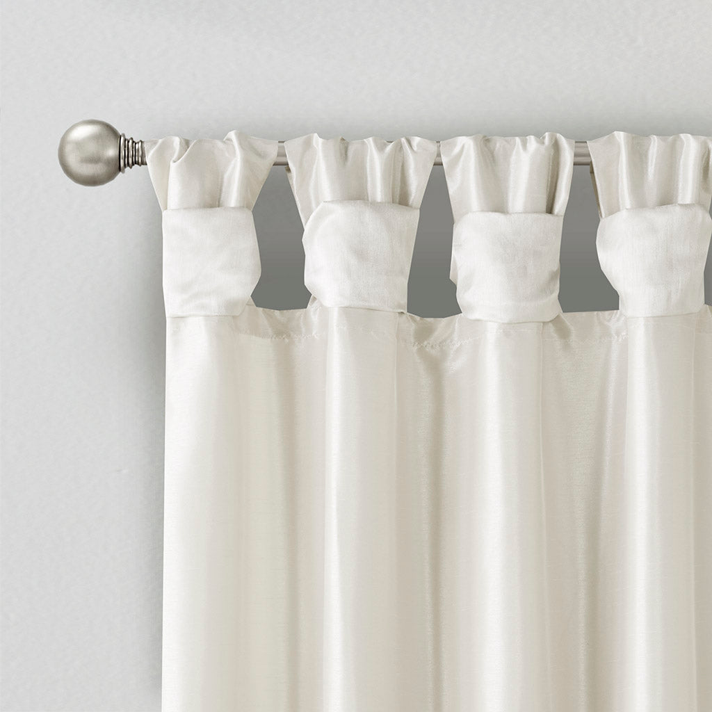 Window Curtain, Emilia Twist Tab Lined Panel, Machine-Washable Care for Windows, Room Styling and Everyday Privacy, 5 Sizes and 14 Colors image 35