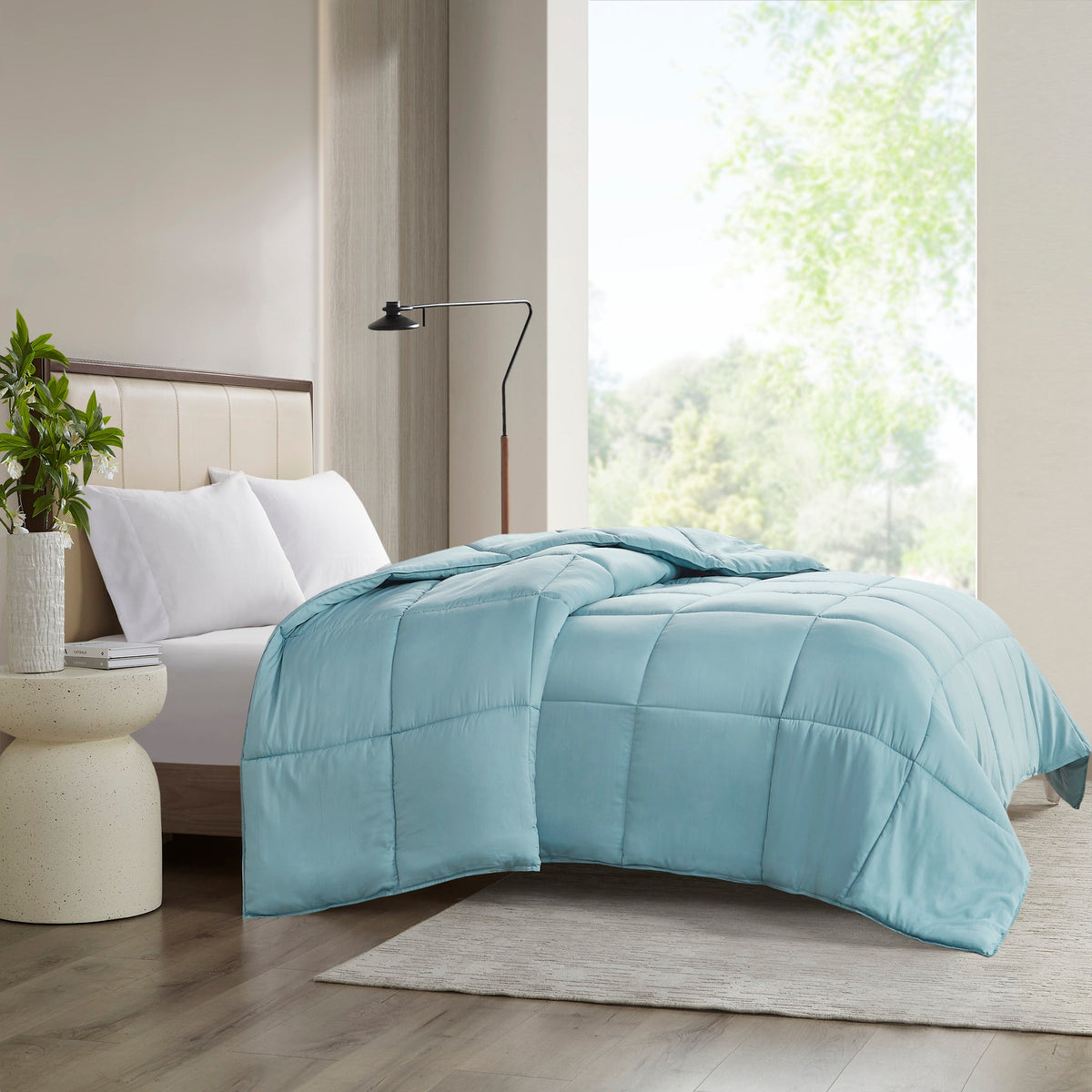 Down Alternative Comforter, Winfield 300 Thread Count Cotton Shell, Machine-Washable Care for Everyday Bedding and Comfortable Sleep image 35