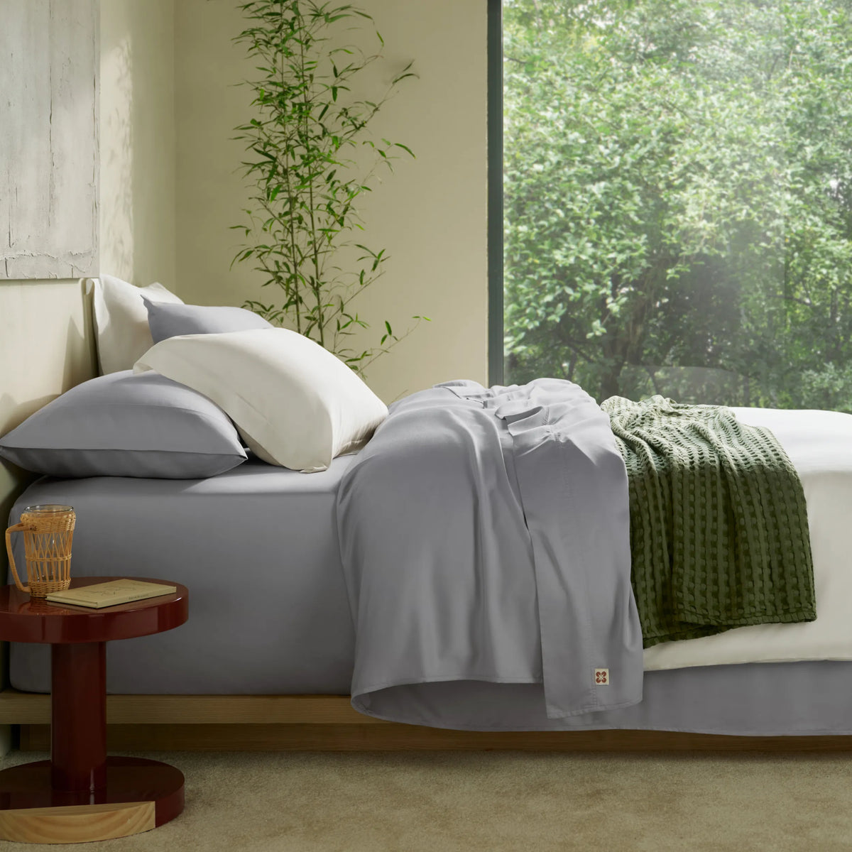 Bed Sheet Set, BareNights Viscose Derived from Bamboo, Breathable Construction for Everyday Bedroom Comfort and Guest Rooms image 35