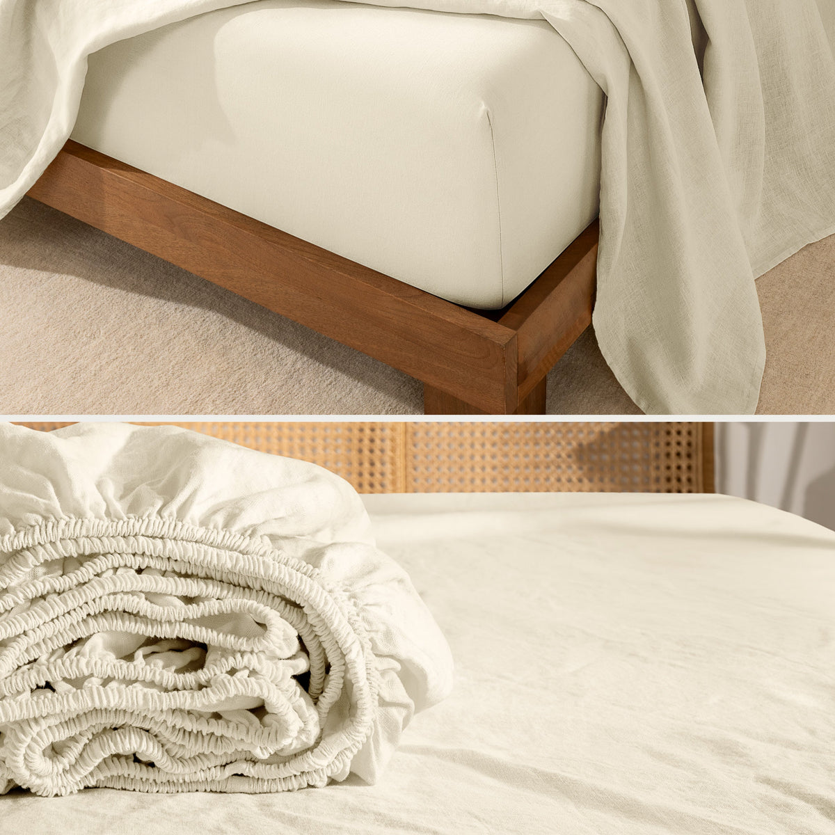 Bed Sheet Set, European Linen for Everyday Bedroom Comfort and Guest Rooms, 7 Sizes and 5 Colors image 35