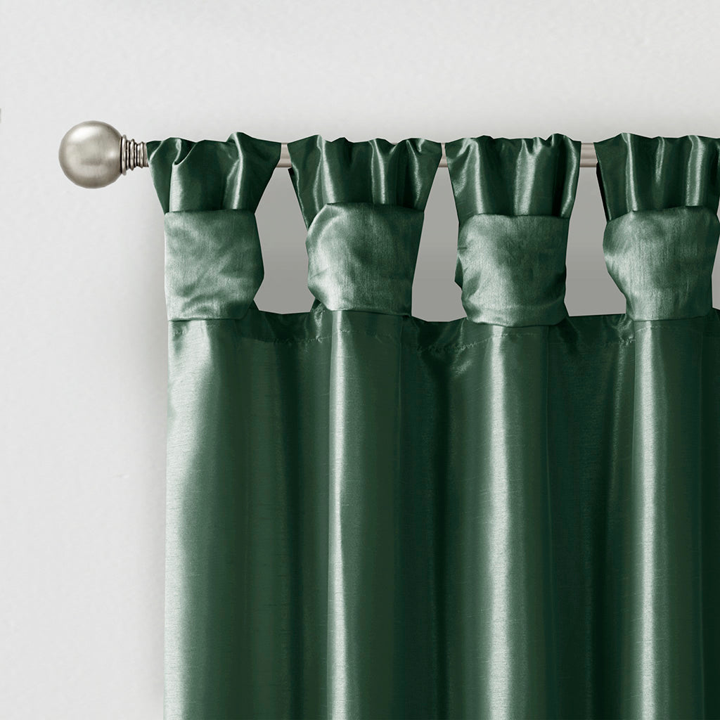 Window Curtain, Emilia Twist Tab Lined Panel, Machine-Washable Care for Windows, Room Styling and Everyday Privacy, 5 Sizes and 14 Colors image 36