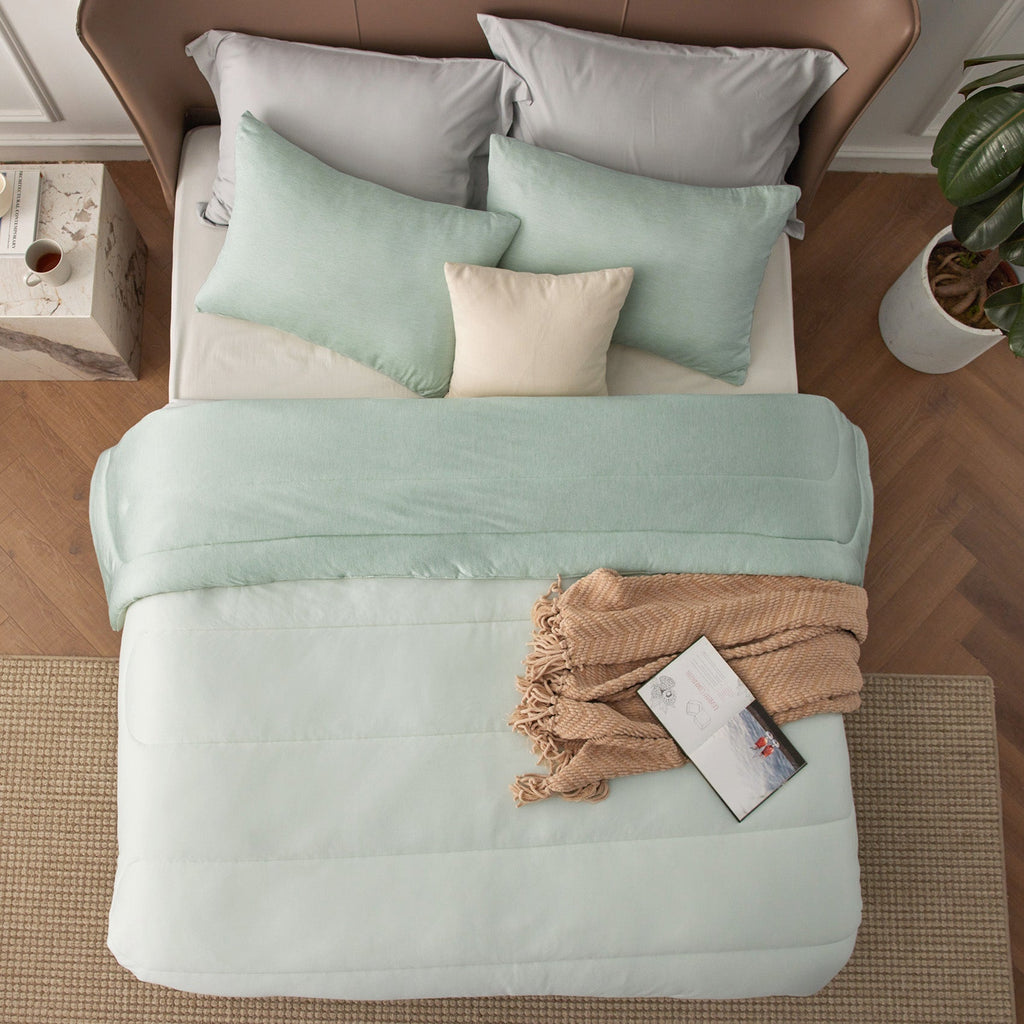 Bed Comforter, Reversible Warm and Cooling Set, Breathable Construction for Year-Round Bedroom Comfort and Restful Sleep image 36