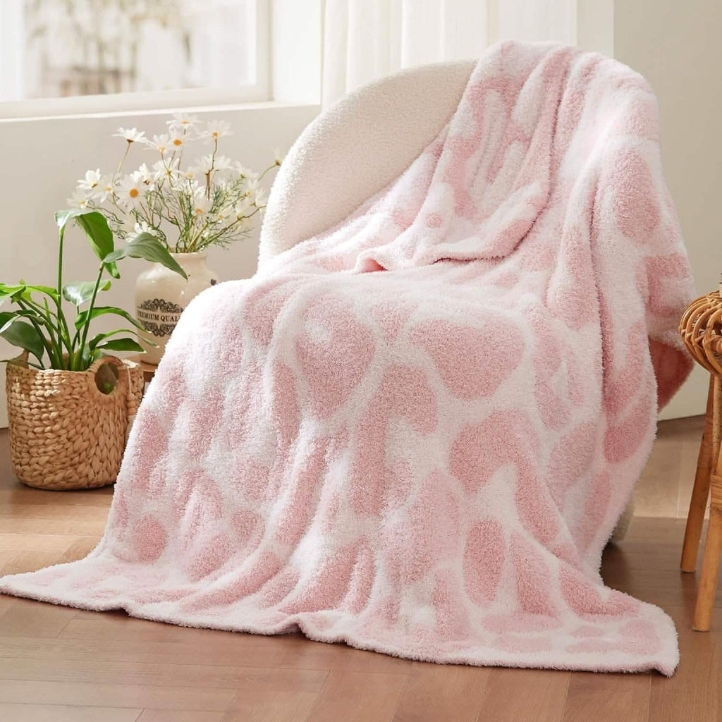 Cozy Throw Blanket, Feather Yarn, Lightweight Design, Machine-Washable Care for Sofas, Beds and Relaxing at Home, 2 Sizes and 12 Colors image 36