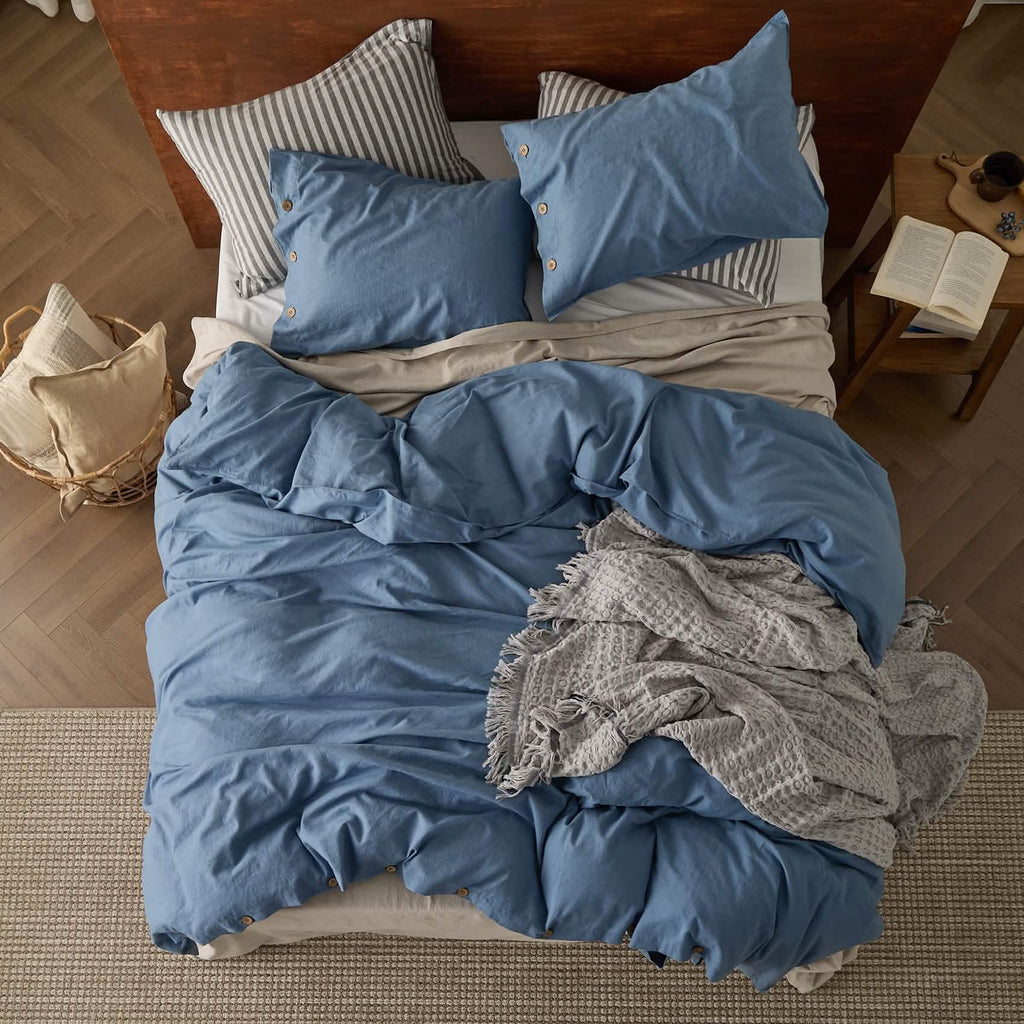 Duvet Cover Set, Cotton Linen Hybrid, Lightweight Design, Breathable Construction for Bedroom Bedding Refresh and Everyday Comfort image 36