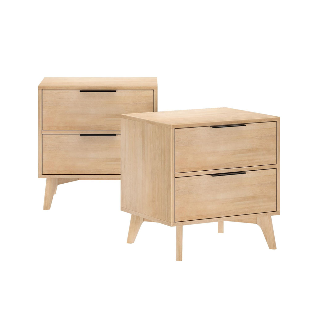 Nightstand, Haven 2 Drawer for Bedrooms, Bedside Essentials and Everyday Storage, 4 Color Options image 37
