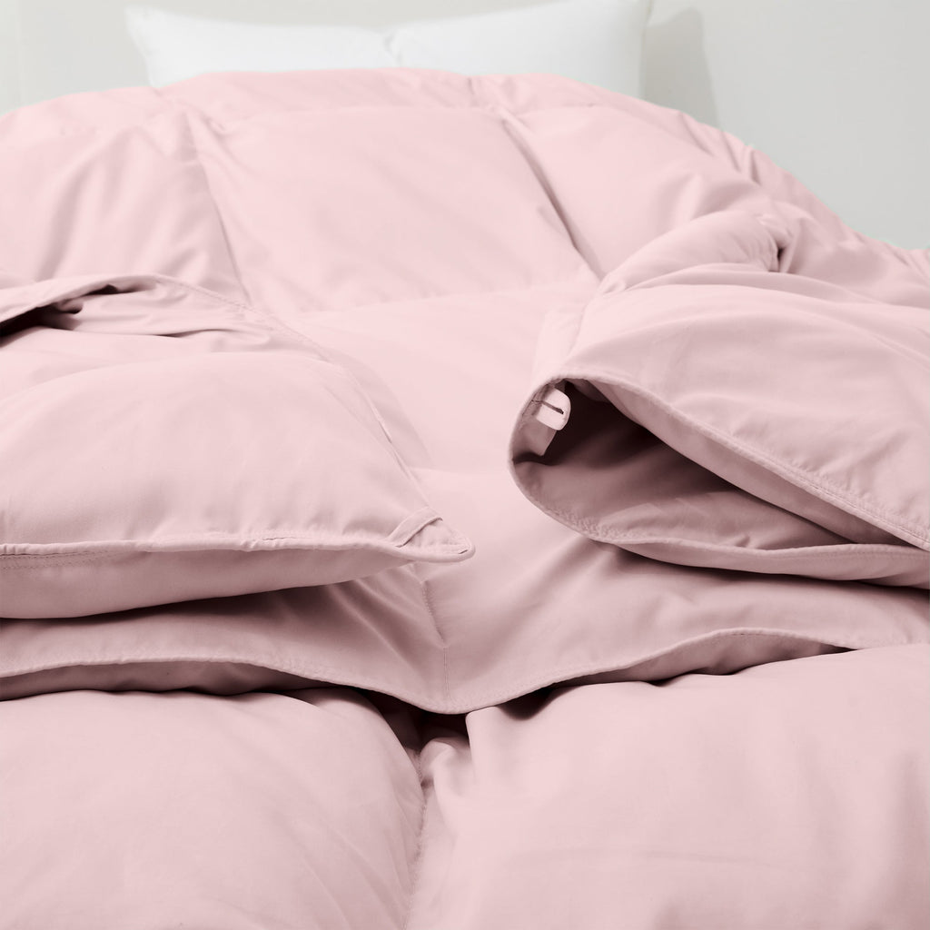 Down & Feather Comforter, Goose, Lightweight Design, Machine-Washable Care for Everyday Bedding and Comfortable Sleep, 4 Sizes and 8 Colors image 37