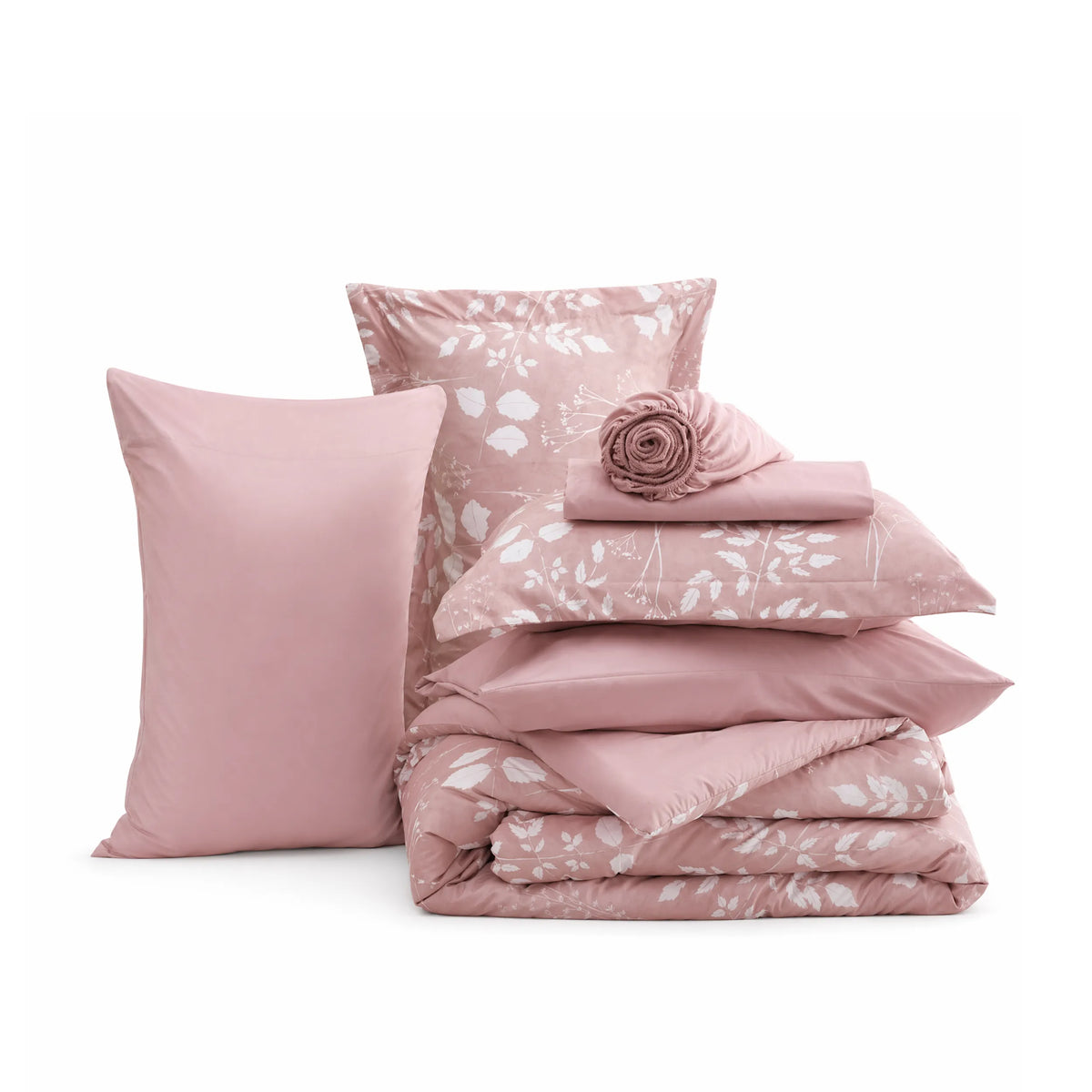 Bed Comforter, Elegant Floral Sets for Everyday Bedding and Comfortable Sleep, 4 Sizes and 15 Colors image 37