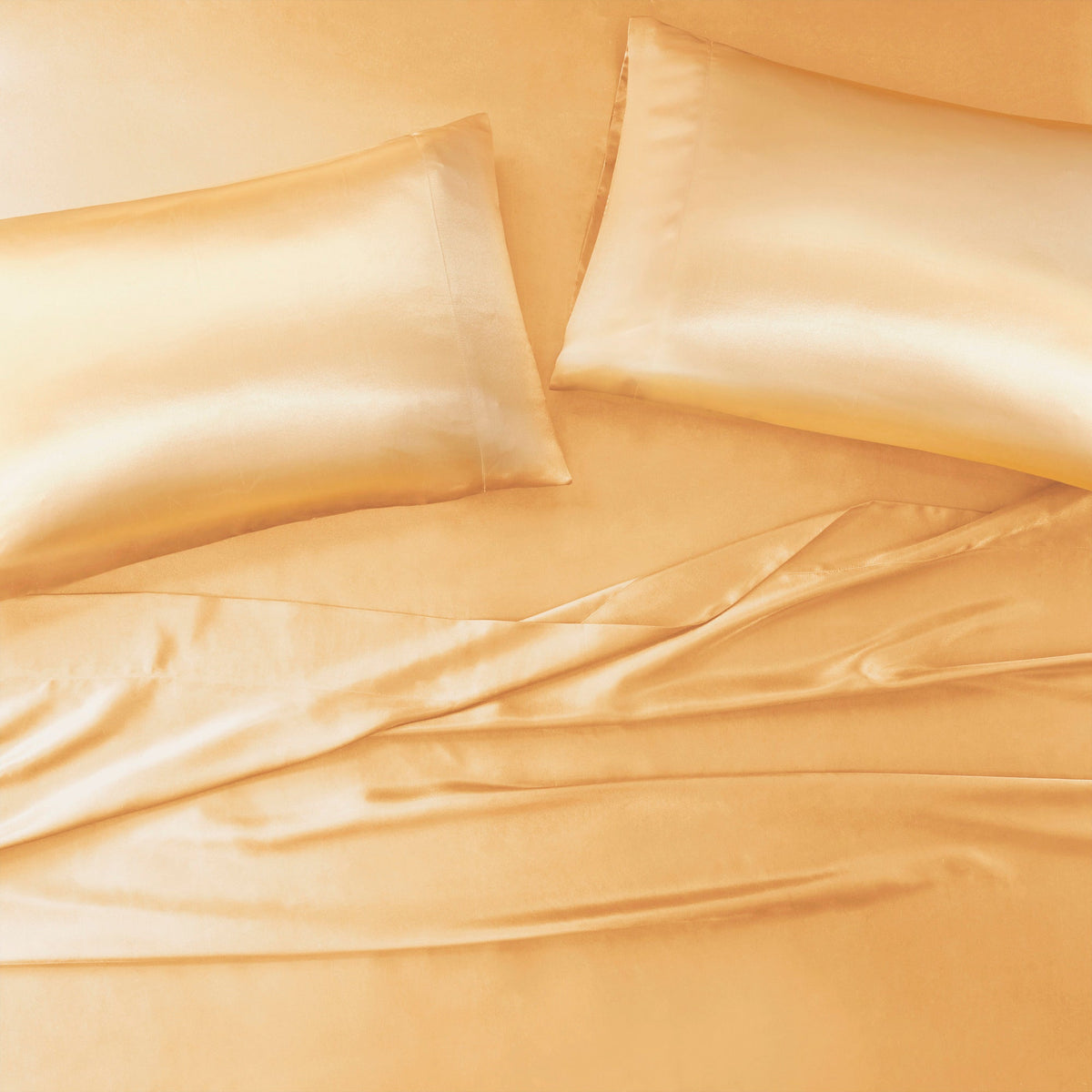 Bed Sheet Set, Satin for Master Bedrooms, Guest Beds and Daily Use, 6 Sizes and 12 Colors, Designed for Everyday Home Use image 37