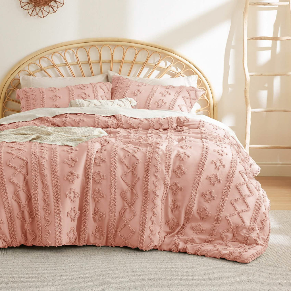 Bed Comforter, Boho Deluxe Embroidery Set, Breathable Construction, Machine-Washable Care for Everyday Bedding and Comfortable Sleep image 37