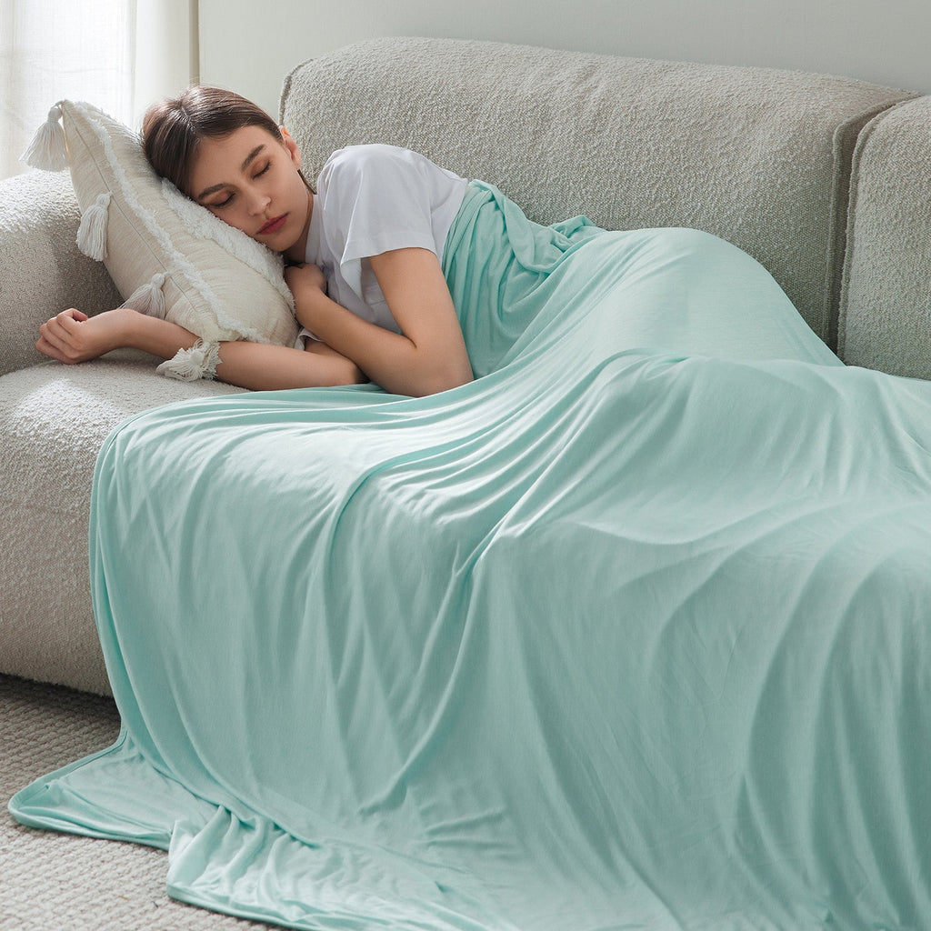 Cozy Throw Blanket, Reversible Cooling for Sofas, Beds and Relaxing at Home, 4 Sizes and 7 Colors image 37