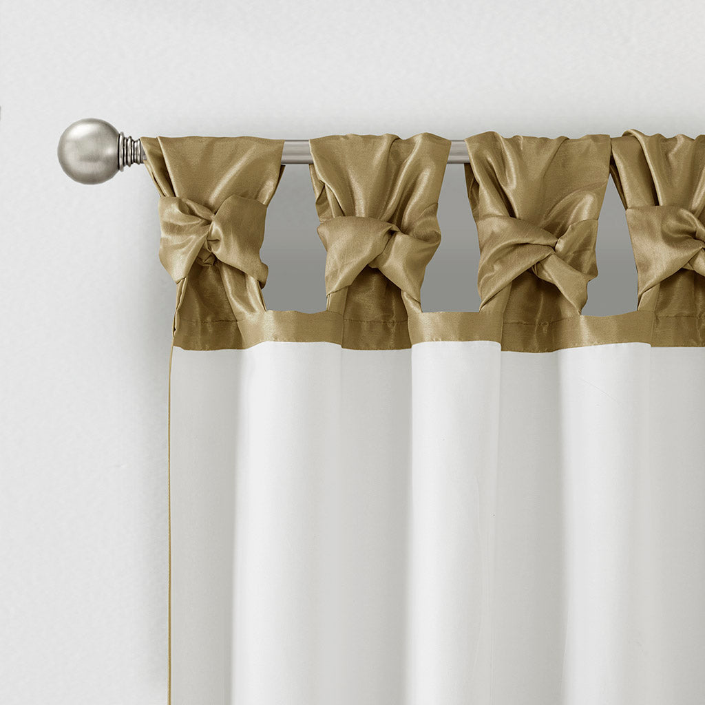 Window Curtain, Emilia Twist Tab Lined Panel, Machine-Washable Care for Windows, Room Styling and Everyday Privacy, 5 Sizes and 14 Colors image 38