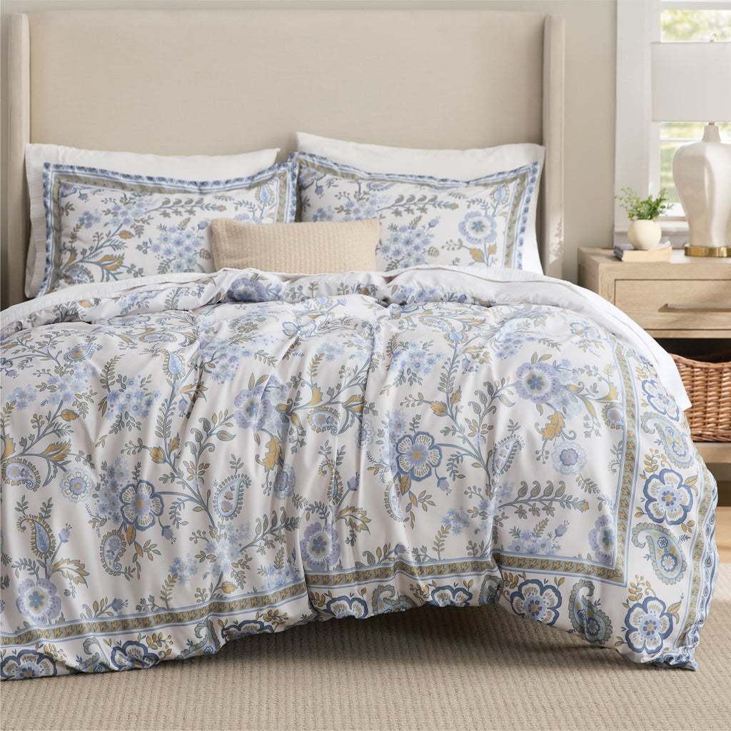 Bed Comforter, Retro Botanical Set for Everyday Bedding and Comfortable Sleep, 4 Sizes and 9 Colors image 38