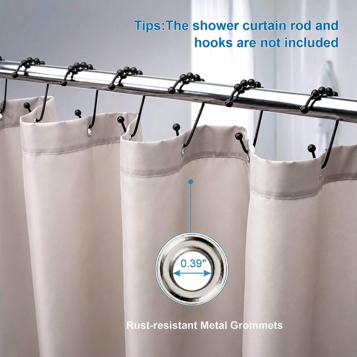 Bathroom Accessory, Waterproof Fabric Shower Curtain Liner, 120, Machine-Washable Care for Guest Baths and Daily Bathroom Routines image 38