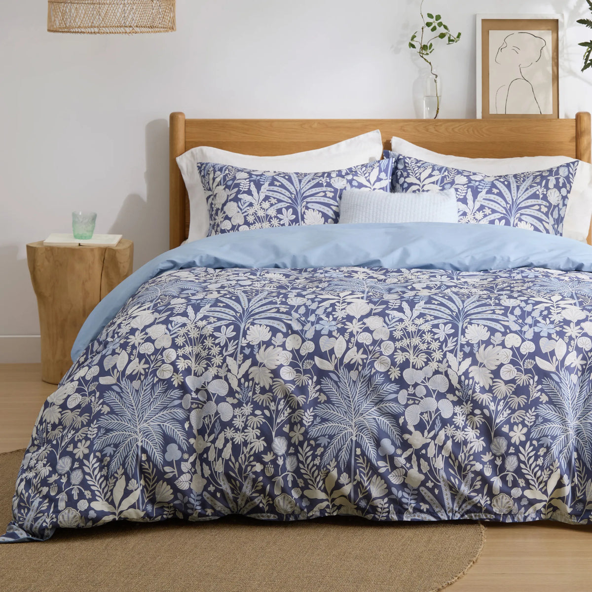 Duvet Cover Set, 100% Cotton Patterned, Breathable Construction for Bedroom Bedding Refresh and Everyday Comfort, 4 Sizes and 9 Colors image 38
