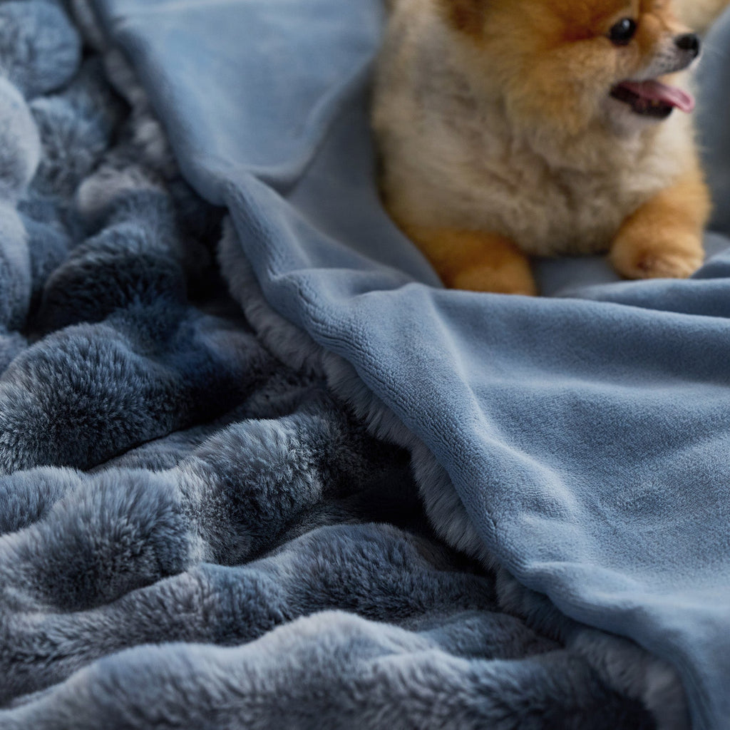 Cozy Throw Blanket, Bubble Faux Fur, Machine-Washable Care for Living Rooms, Bedrooms and Everyday Lounging, 3 Sizes and 11 Colors image 38