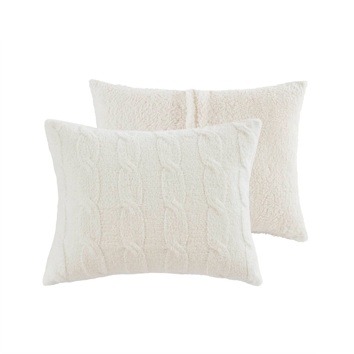 Bed Comforter, Riordan Waffle Knit Chenille Set, Machine-Washable Care for Everyday Bedding and Comfortable Sleep, 3 Sizes and 4 Colors image 38