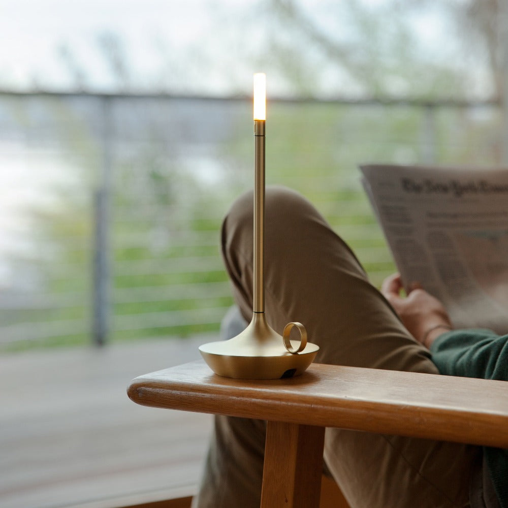 Portable Table Lamp, Wick Cordless LED for Bedrooms, Living Rooms and Reading Corners, 2 Sizes and 6 Colors image 38