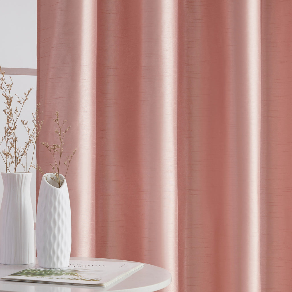 Window Curtain, Jefferson Faux Silk Grommet Panels for Bedrooms, Living Rooms and Home Privacy, 5 Sizes and 12 Colors image 39