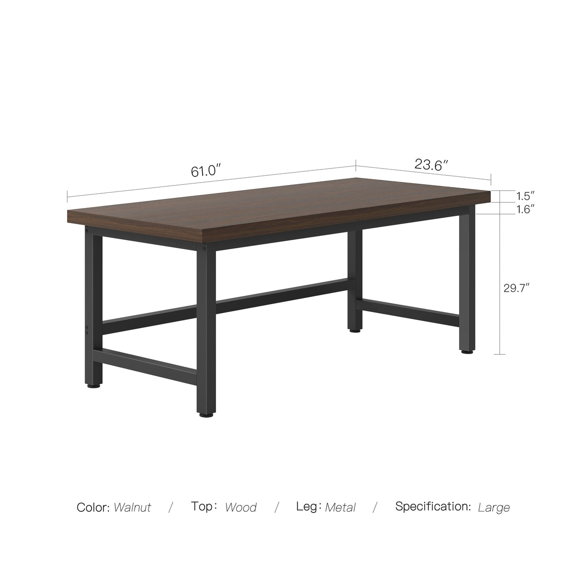 Computer Desk, Steelstride 47''&61'' Ergonomic Office for Home Offices, Computer Work and Study Spaces, 2 Size Options image 39
