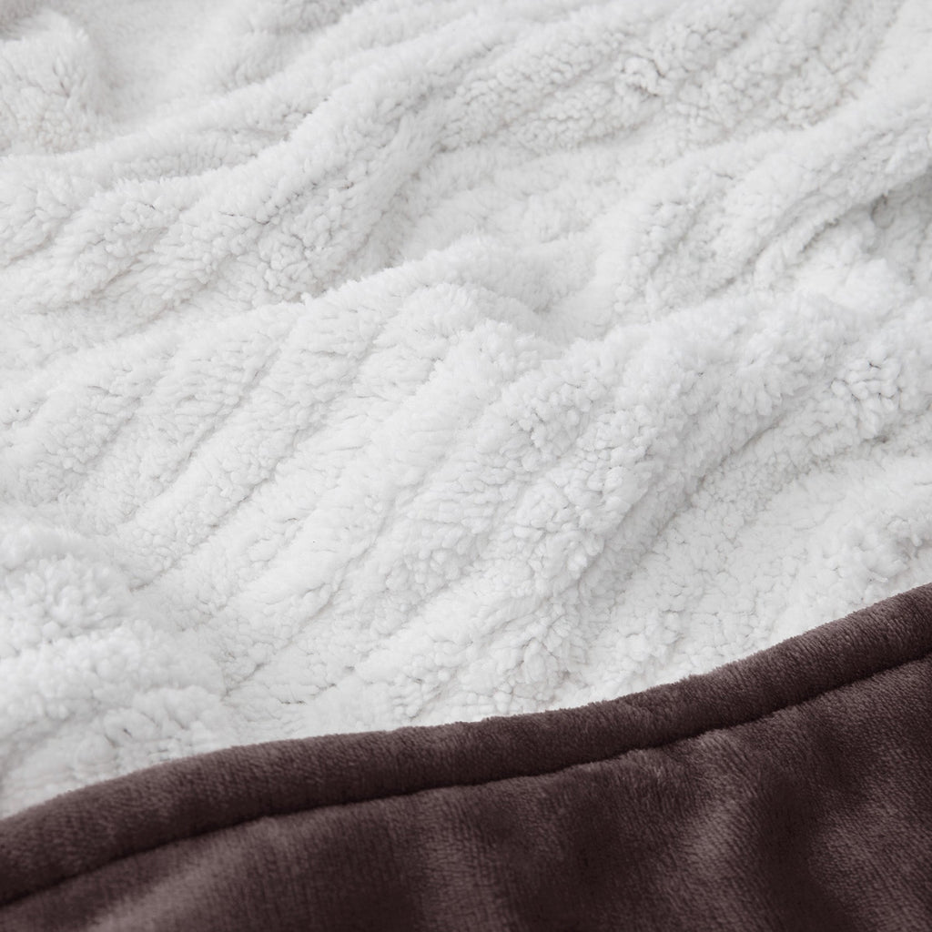 Cozy Throw Blanket, Solid Flannel Heated for Sofas, Beds and Relaxing at Home, 5 Sizes and 11 Colors image 39