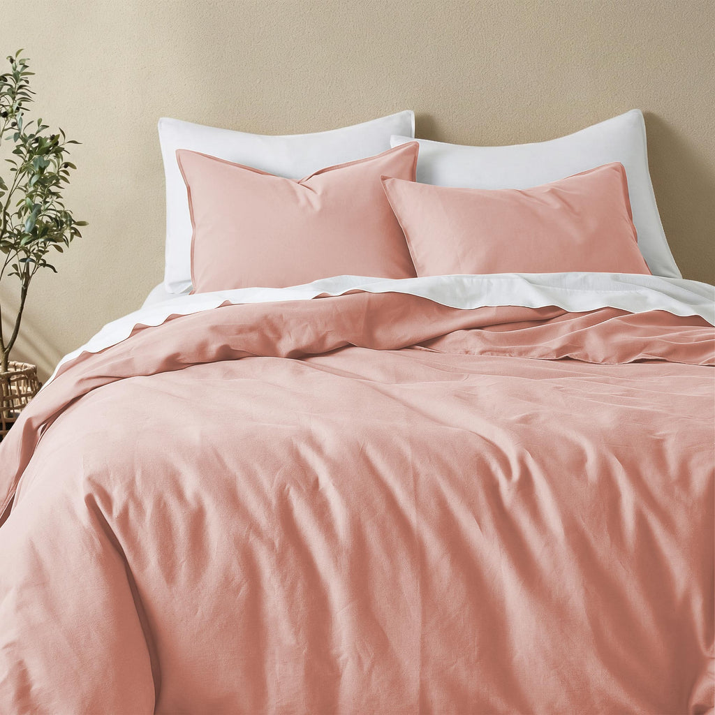 Duvet Cover Set, Linen Cotton Blend, Breathable Construction, Machine-Washable Care for Bedroom Bedding Refresh and Everyday Comfort image 39