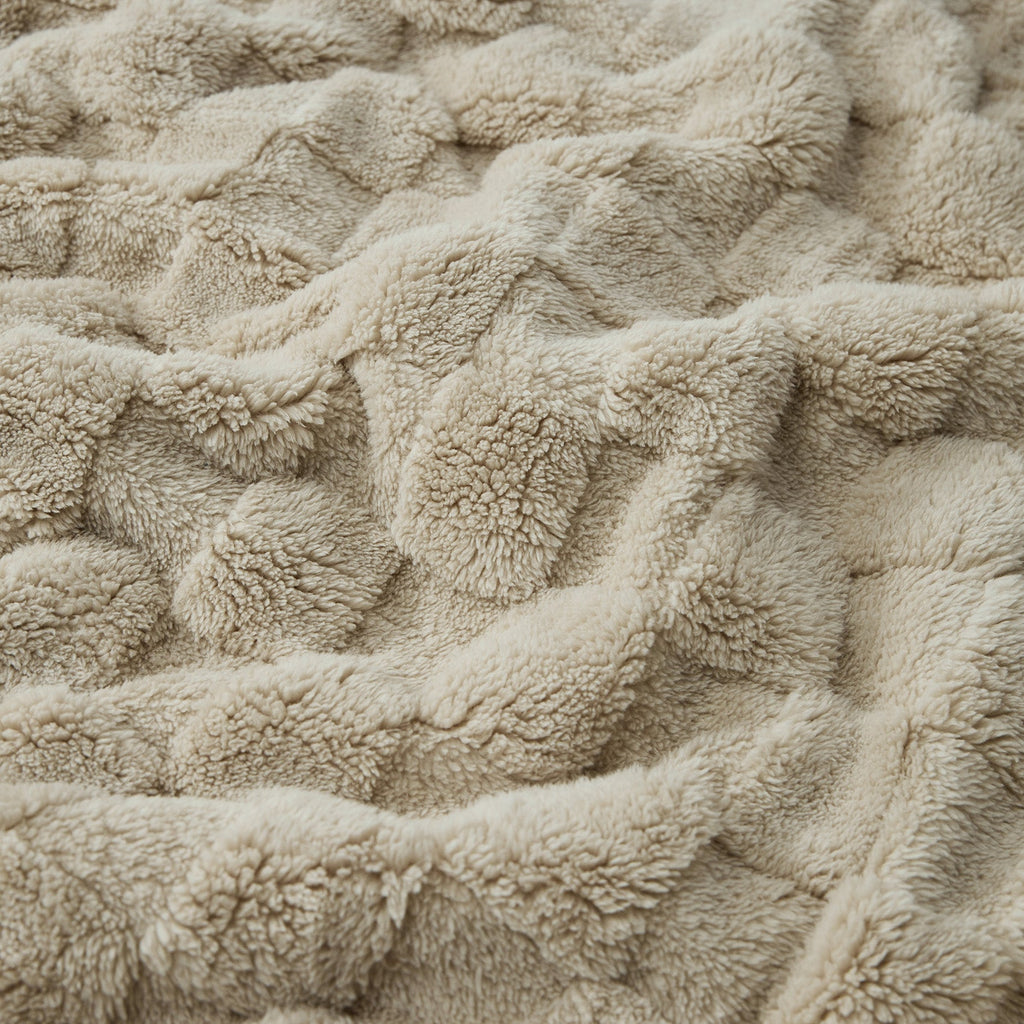 Cozy Throw Blanket, Jacquard Shaggy Sherpa for Living Rooms, Bedrooms and Everyday Lounging, 4 Sizes and 19 Colors image 40