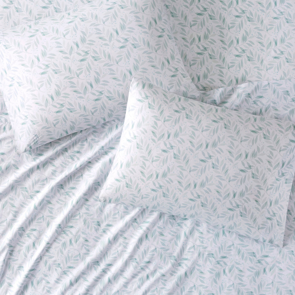 Bed Sheet Set, 200 Thread Count Printed Cotton, Breathable Construction, Machine-Washable Care for Master Bedrooms, Guest Beds and Daily Use image 40
