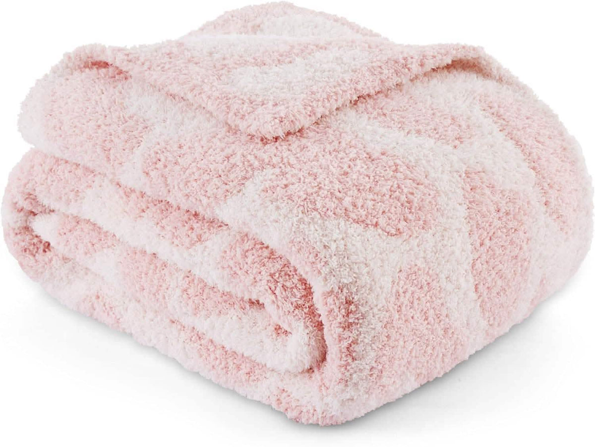 Cozy Throw Blanket, Feather Yarn, Lightweight Design, Machine-Washable Care for Sofas, Beds and Relaxing at Home, 2 Sizes and 12 Colors image 40