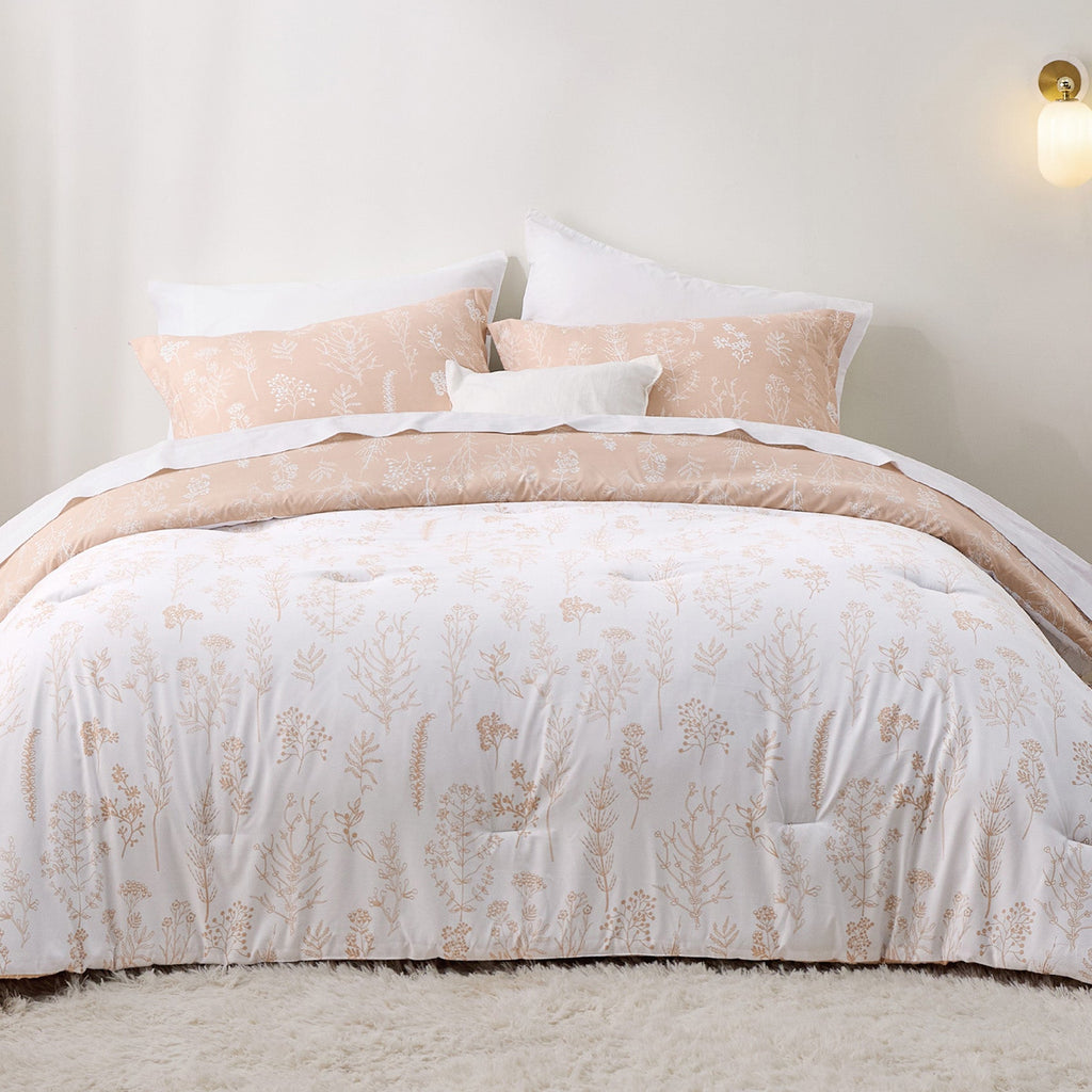 Duvet Cover Set, Reversible Floral Print, Breathable Construction for Bedroom Bedding Refresh and Everyday Comfort, 4 Sizes and 13 Colors image 40