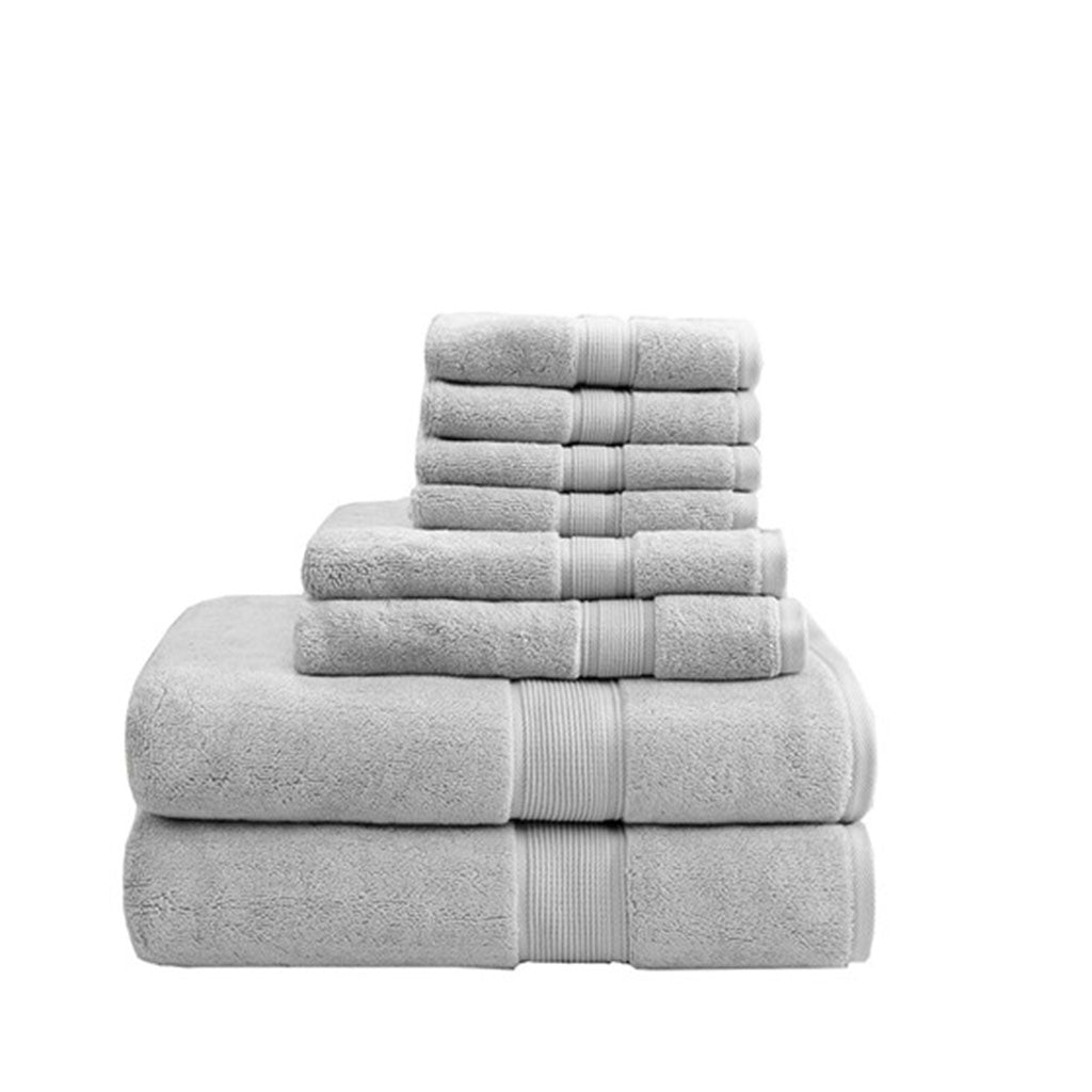 Bath Linen, 800GSM Premium Long Staple Cotton 8 Piece, Machine-Washable Care for Home Bathrooms and Everyday Care, 26 Color Options image 40