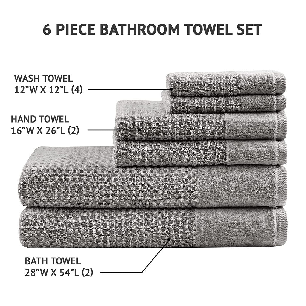 Bath Linen, Spa Waffle Cotton Waffle Jacquard, Lightweight Design, Machine-Washable Care for Home Bathrooms and Everyday Care image 40