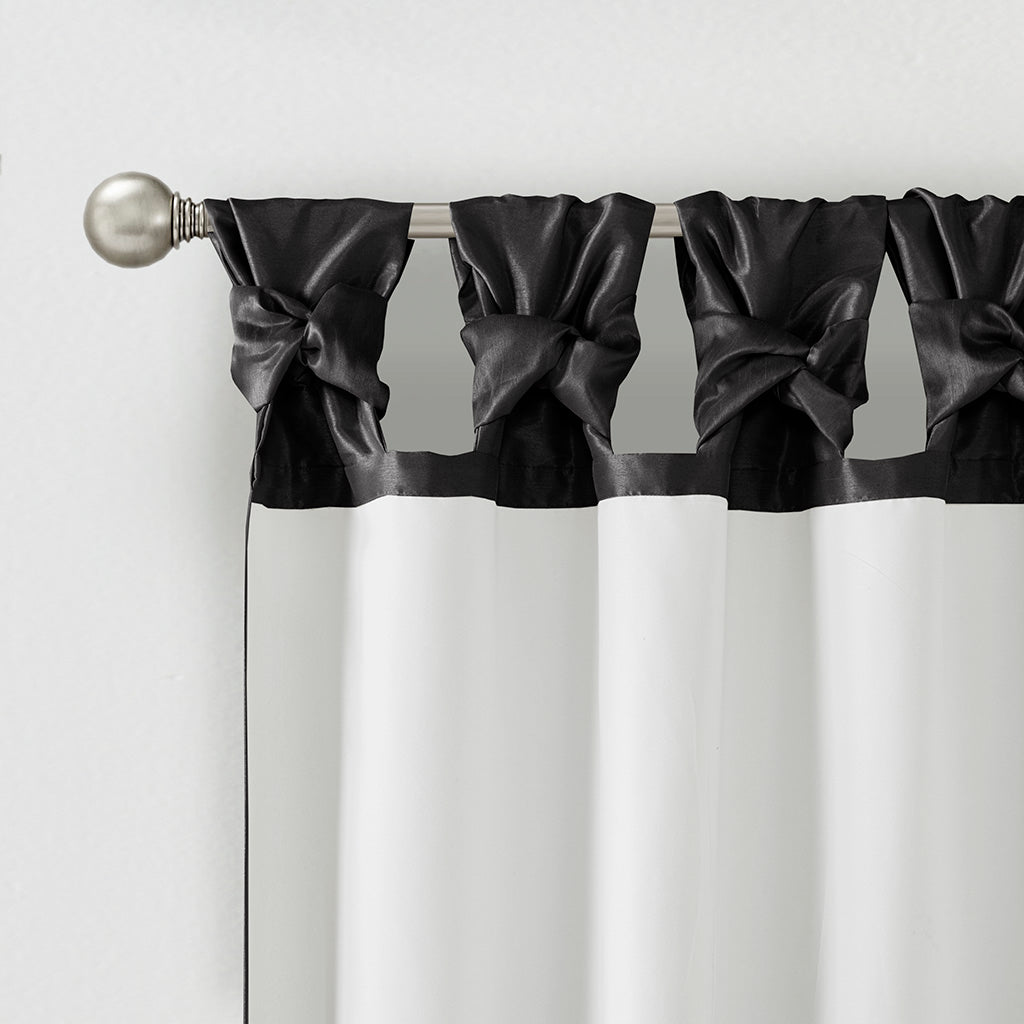Window Curtain, Emilia Twist Tab Lined Panel, Machine-Washable Care for Windows, Room Styling and Everyday Privacy, 5 Sizes and 14 Colors image 40