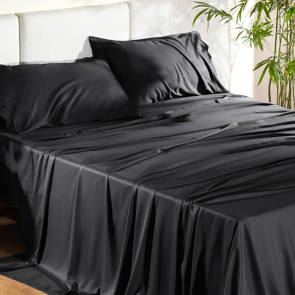 Bed Sheet Set, Rayon Derived from Bamboo, Cooling Comfort, Breathable Construction for Everyday Bedroom Comfort and Guest Rooms image 40
