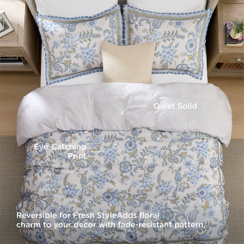 Bed Comforter, Retro Botanical Set for Everyday Bedding and Comfortable Sleep, 4 Sizes and 9 Colors image 40