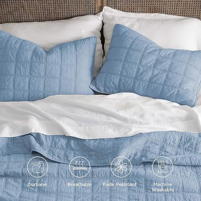 Cozy Throw Blanket, Voile Cotton Quilt Set, Lightweight Design, Breathable Construction for Sofas, Beds and Relaxing at Home image 40