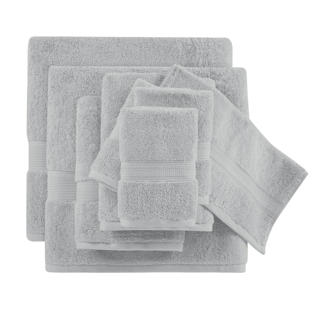 Bath Linen, 800GSM Premium Long Staple Cotton 8 Piece, Machine-Washable Care for Home Bathrooms and Everyday Care, 26 Color Options image 41