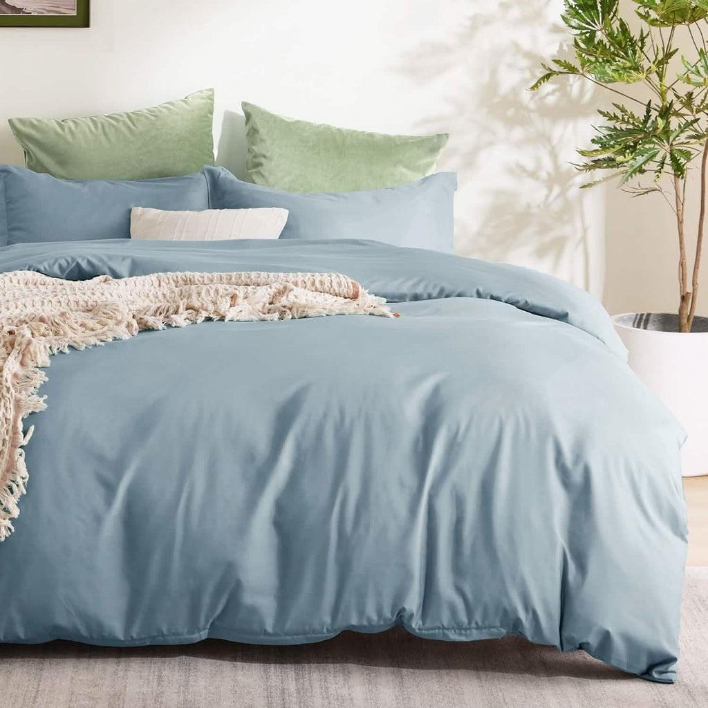 Duvet Cover Set, Brushed Microfiber for Guest Rooms and Everyday Bedroom Styling, 9 Sizes and 36 Colors image 41