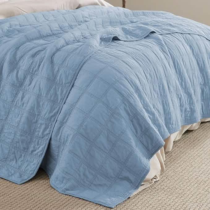 Cozy Throw Blanket, Voile Cotton Quilt Set, Lightweight Design, Breathable Construction for Sofas, Beds and Relaxing at Home image 41