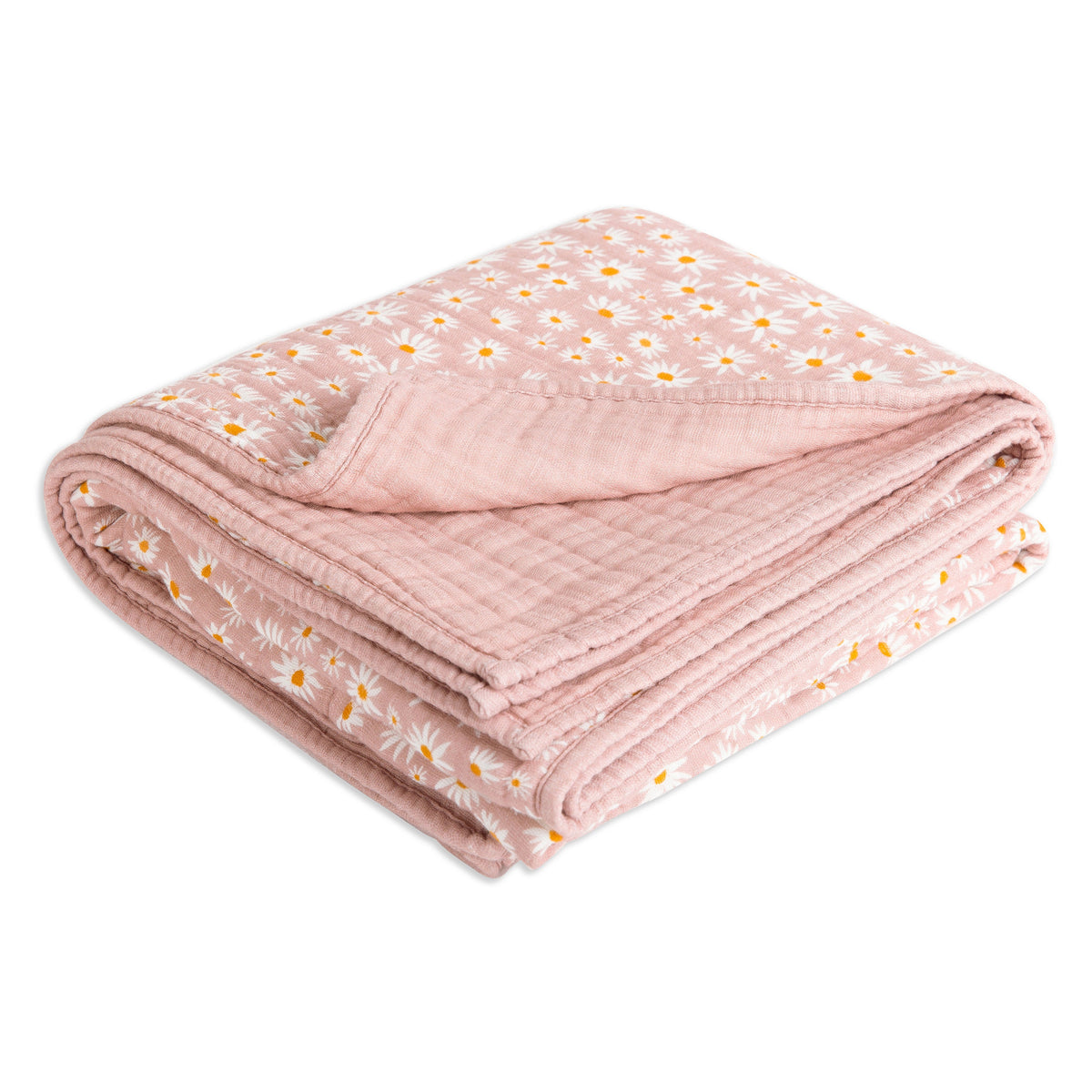 Bed Quilt, in 3 Layer GOTS Certified Organic Muslin, Breathable Construction for Guest Beds and Layered Bedroom Styling, 5 Color Options image 41