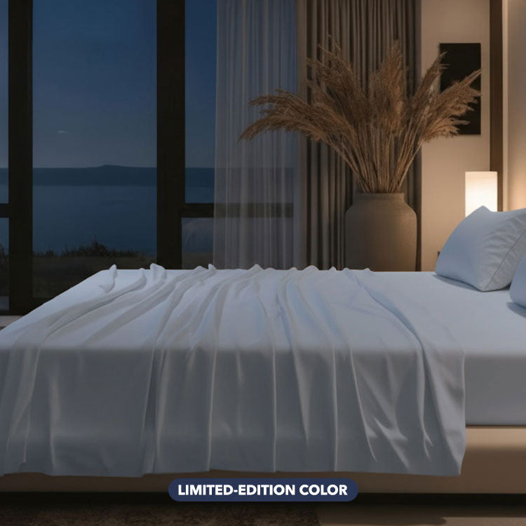 Bed Sheet Set, Nightfall, Cooling Comfort, Lightweight Design for Master Bedrooms, Guest Beds and Daily Use, 5 Sizes and 5 Colors image 41