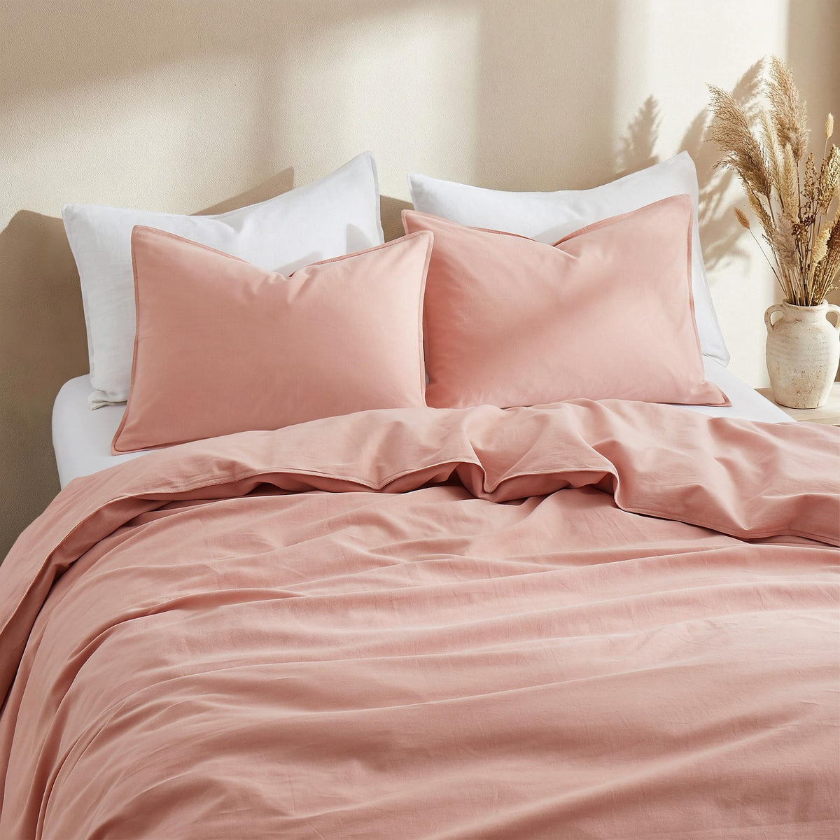 Duvet Cover Set, Linen Cotton Blend, Breathable Construction, Machine-Washable Care for Bedroom Bedding Refresh and Everyday Comfort image 41