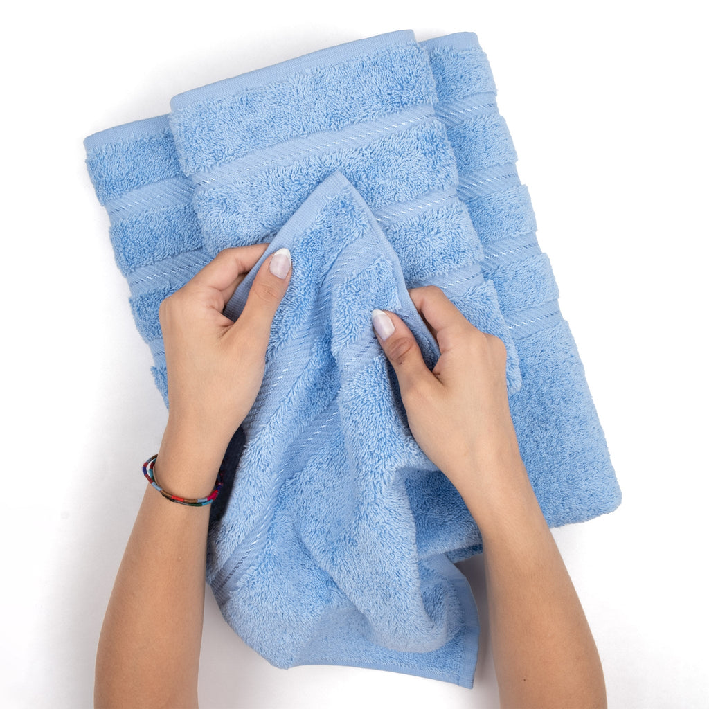 Bath Towel Set, 100% Cotton Turkish Towels for Bathroom, 4 for Home Bathrooms and Everyday Care, 21 Color Options image 41
