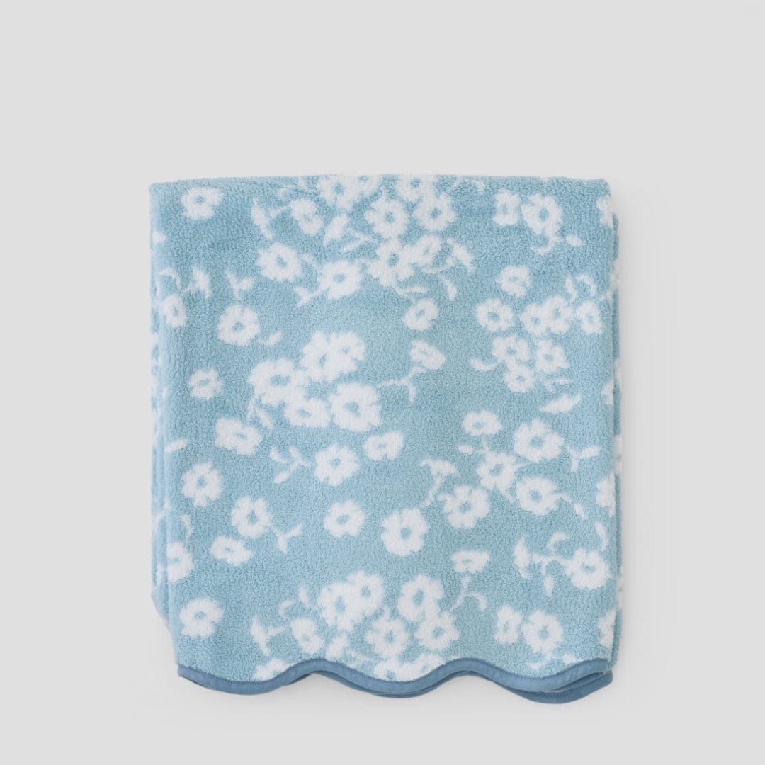 Bath Towel, Patterned Scallop for Home Bathrooms and Everyday Care, 5 Color Options, Designed for Daily Bathroom Routines and Guest Baths image 41