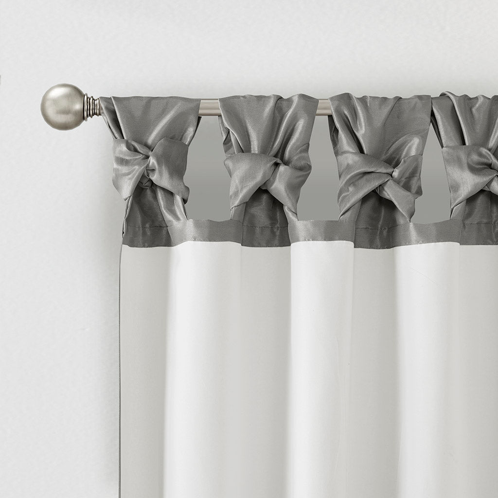 Window Curtain, Emilia Twist Tab Lined Panel, Machine-Washable Care for Windows, Room Styling and Everyday Privacy, 5 Sizes and 14 Colors image 41