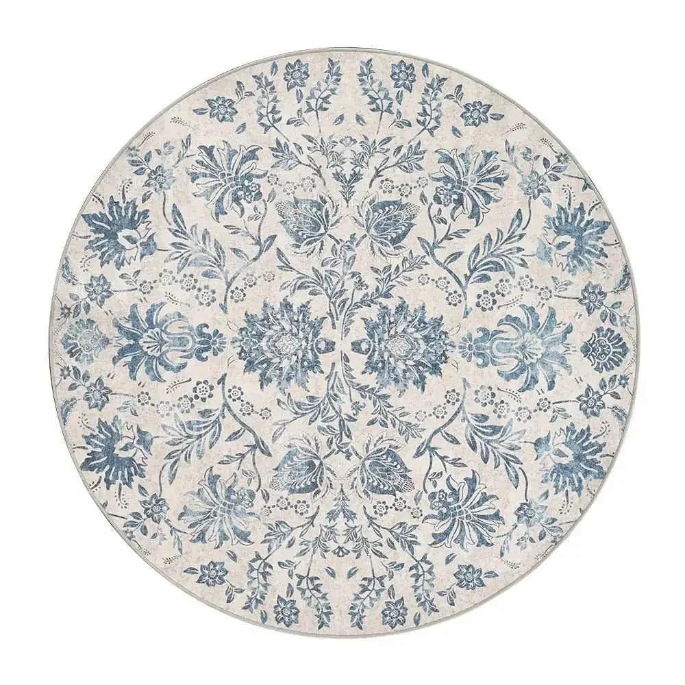 Area Rug, Vintage Distressed Large Floral Scrollwork, Lightweight Design, Non-Slip Design for Hallways, Dining Spaces and Home Decor image 41