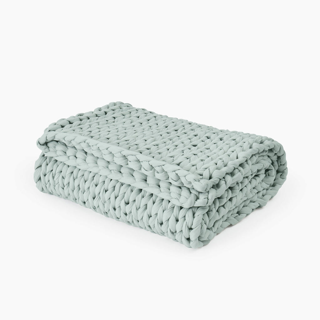 Cozy Throw Blanket, Cotton Weighted for Sofas, Beds and Relaxing at Home, 32 Color Options image 41