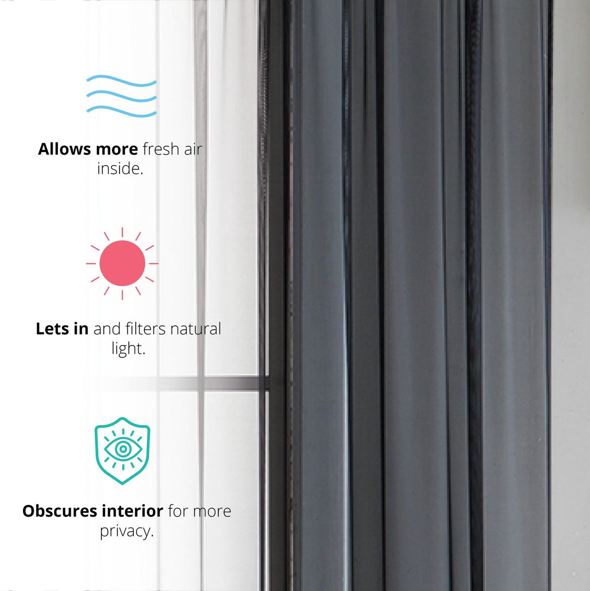Window Curtain, Lucento Sheer Voile Rod Pocket Panels for Windows, Room Styling and Everyday Privacy, 11 Sizes and 16 Colors image 42
