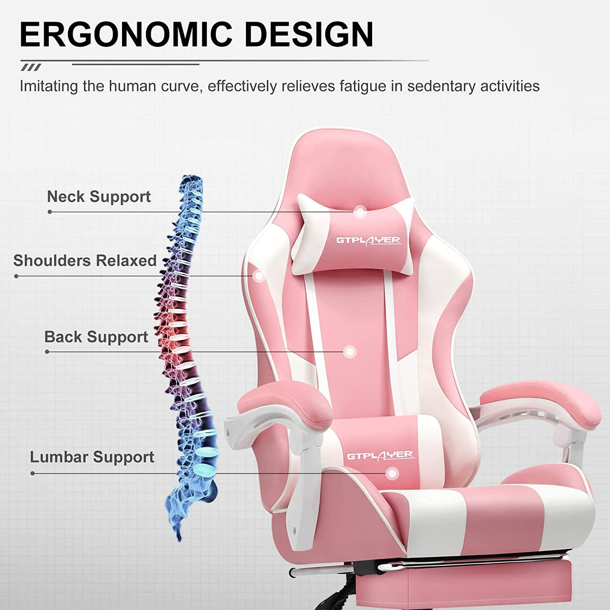 Ergonomic Foot Cushion, Footrest Series GT800A Christmas Packaging, Adjustable Design for Workspaces, Reading Chairs and Daily Leg Support image 42