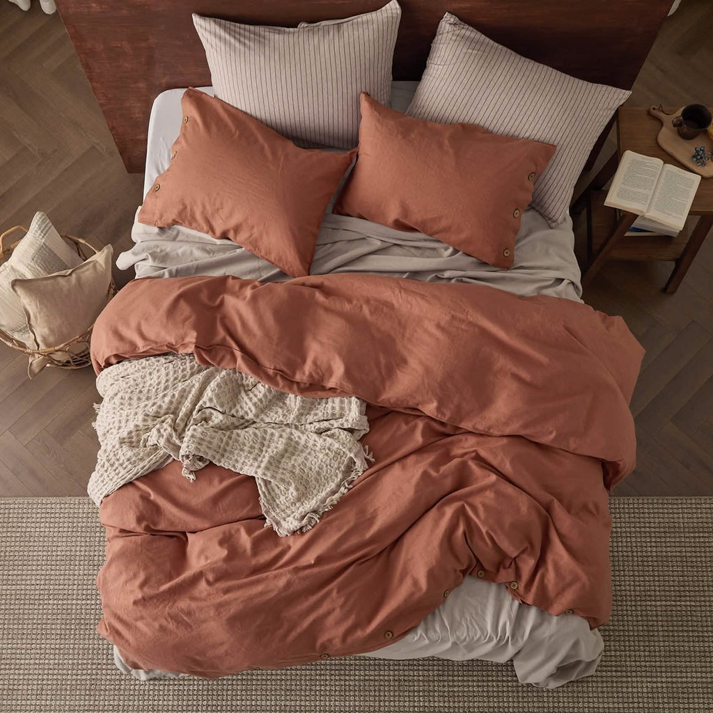 Duvet Cover Set, Cotton Linen Hybrid, Lightweight Design, Breathable Construction for Bedroom Bedding Refresh and Everyday Comfort image 42